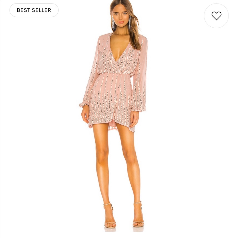 LOVERS AND FRIENDS Poppy Mini Dress in Blush size SMALL